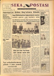 Seka Postası Gazetesi 1 Haziran 1966 - SEKA Şirin Evler Yapı Kooperatifi Evlerinin Temeli Atıldı GZ160439 - Gökçekoleksiyon