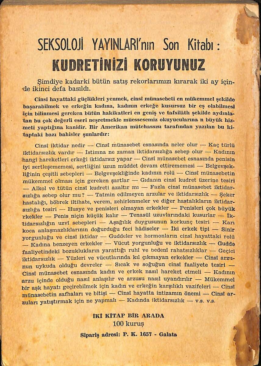 Seksoloji Yıllığı 1952 No.1 NDR101927 - 3