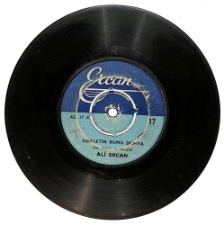 Ali Ercan - Adaletin Bu mu Dünya / Bir Rüya Gördüm Plak (10/5.5) PLK25415 - Gökçekoleksiyon