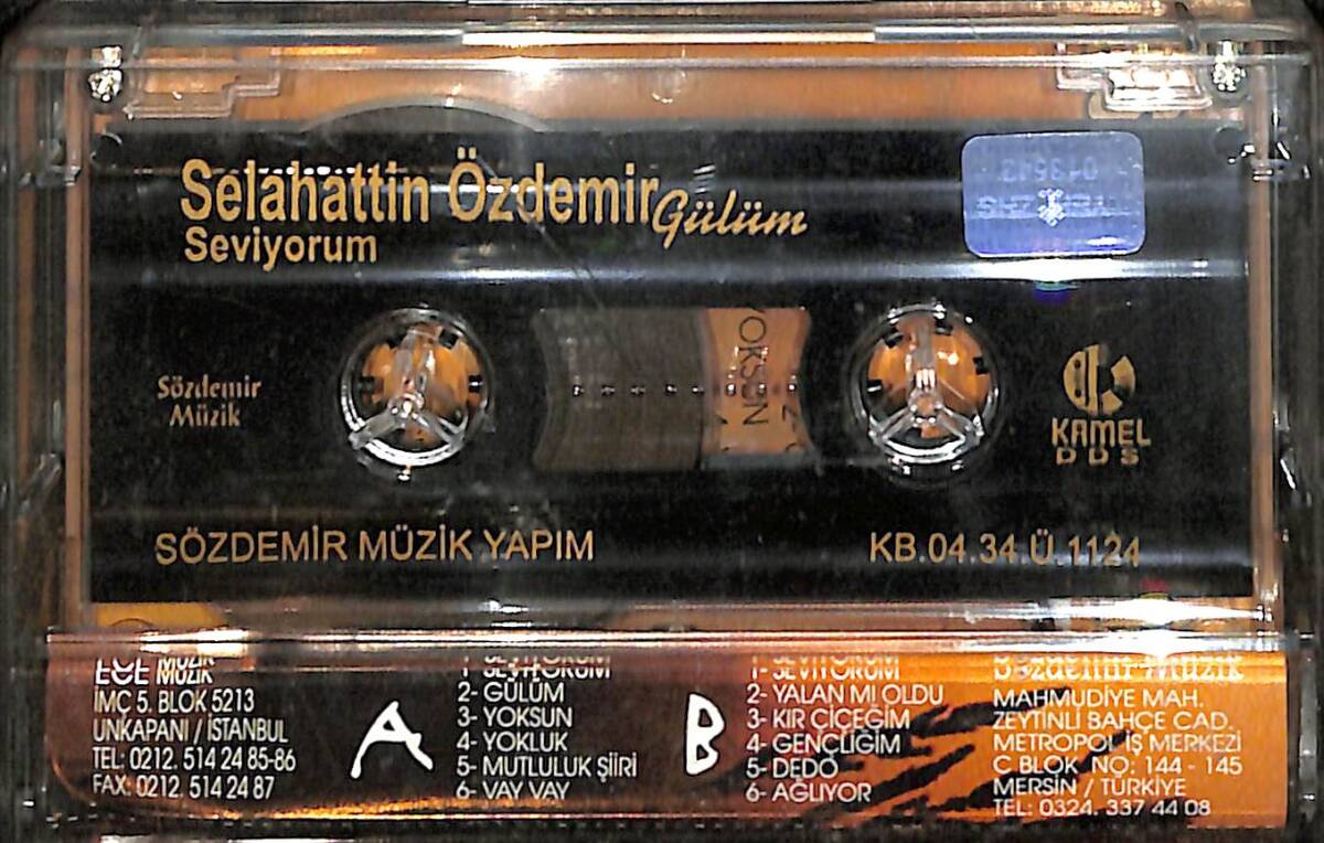 Selahattin Özdemir - Seviyorum Kaset (İkinci El) KST28446 - 2