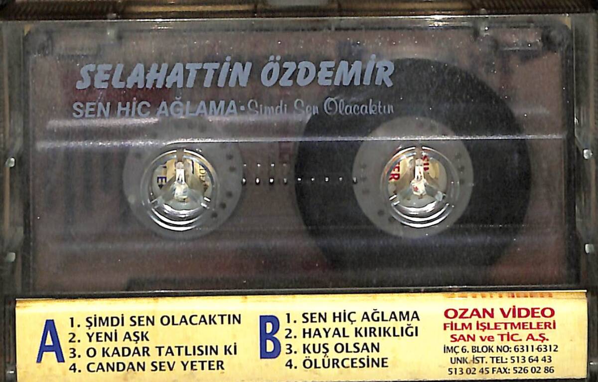 Selahattin Özdemir - Şimdi Sen Olacaktın/Sen Hiç Ağlama Kaset (İkinci El) KST28134 - 2