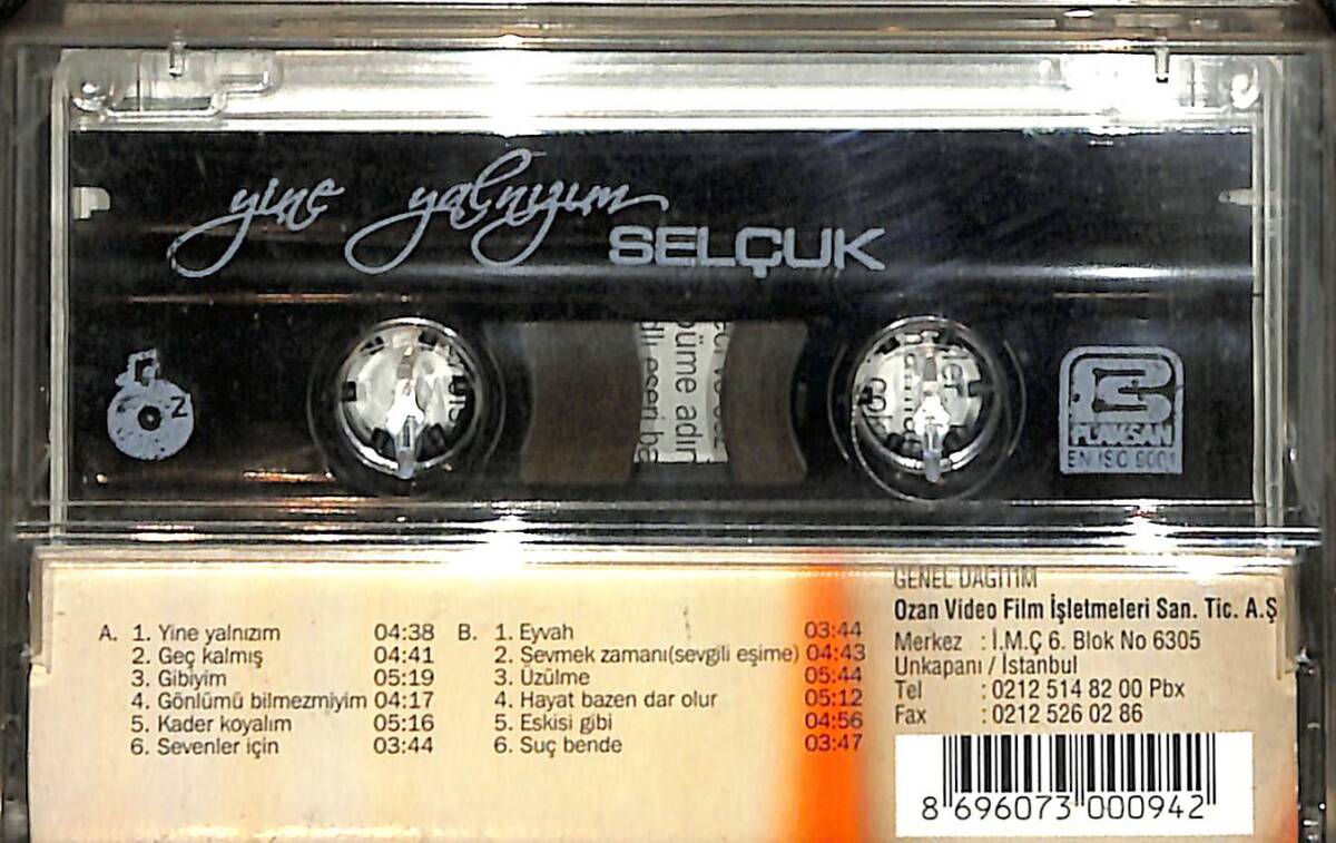 Selçuk - Yine Yalnızım Kaset (İkinci El) KST28458 - 2