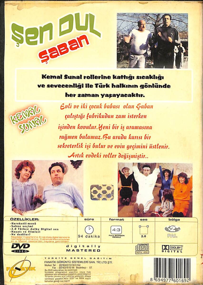 Şen Dul Şaban DVD Film (İkinci El) DVD2632 - 2