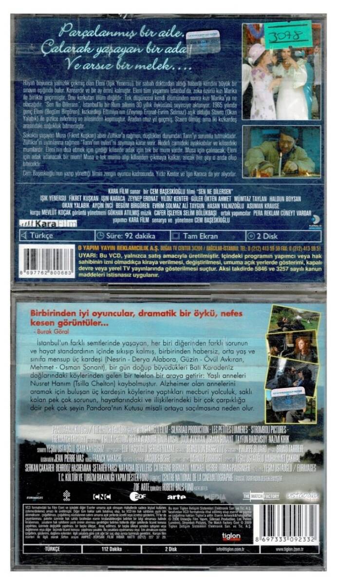 Sen Ne Dilersen Pandoranın Kutusu - 2 Adet VCD Film VCD848 - 2