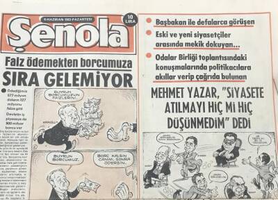 Şenola Gazetesi 6 Haziran 1983-Faiz Ödemekten Borcumuza Sıra Gelemiyor GZ36527 - 1