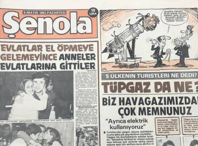 Şenola Gazetesi 9 Mayıs 1983- Yabancı İşçiler Kardeşimizdir Kahrolsun Irkçılar GZ36661 - 1