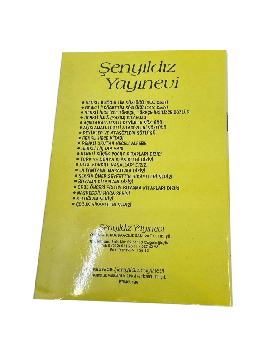  ŞenYıldız Yayınevi Fiş Dosyası 1990s AOB4728 - 3