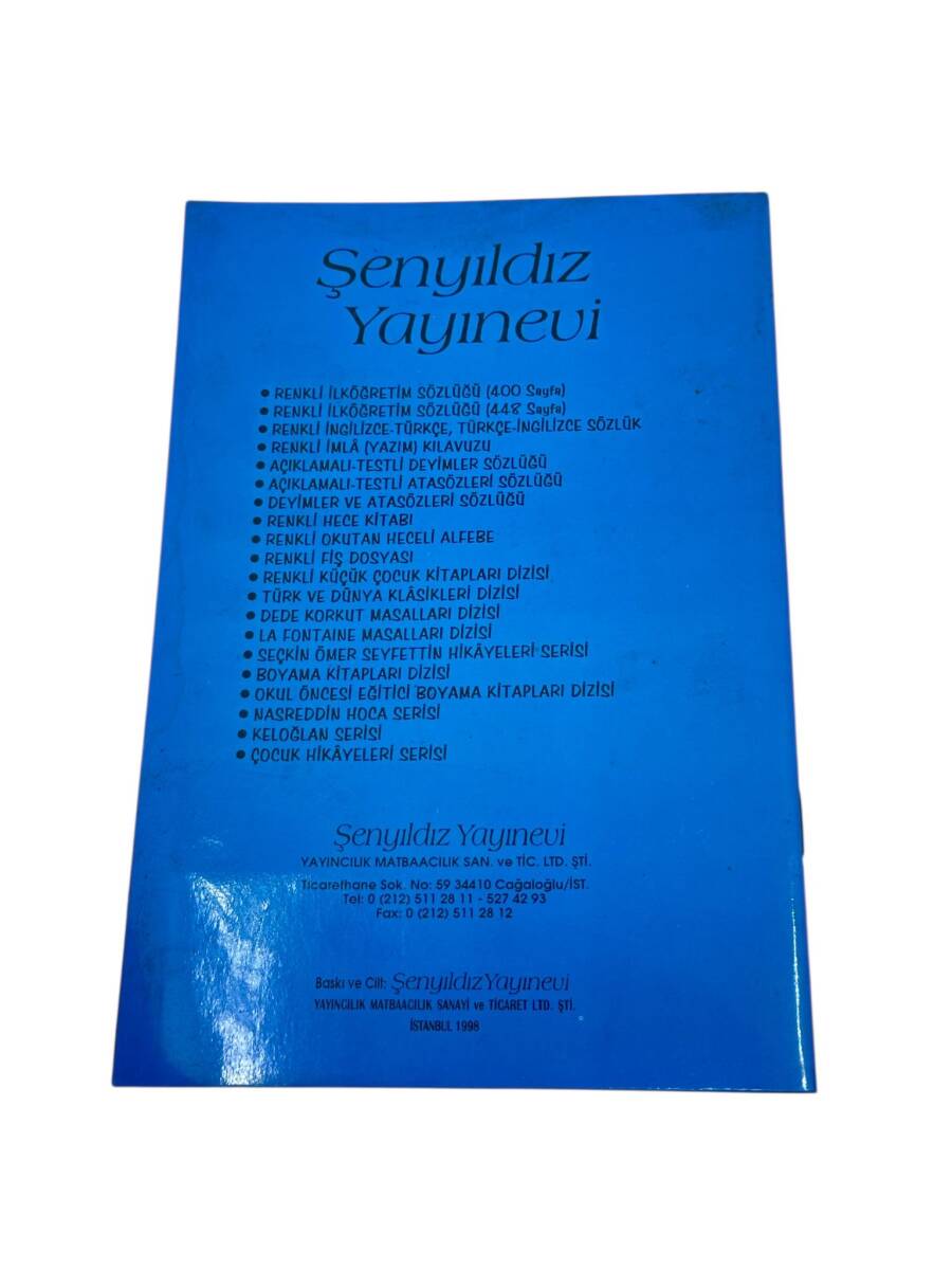 ŞenYıldız Yayınevi Fiş Dosyası 1990s AOB4730 - 3