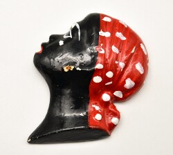 Seramik Kafa Figürlü Duvar Biblosu AOB1338 - Gökçekoleksiyon