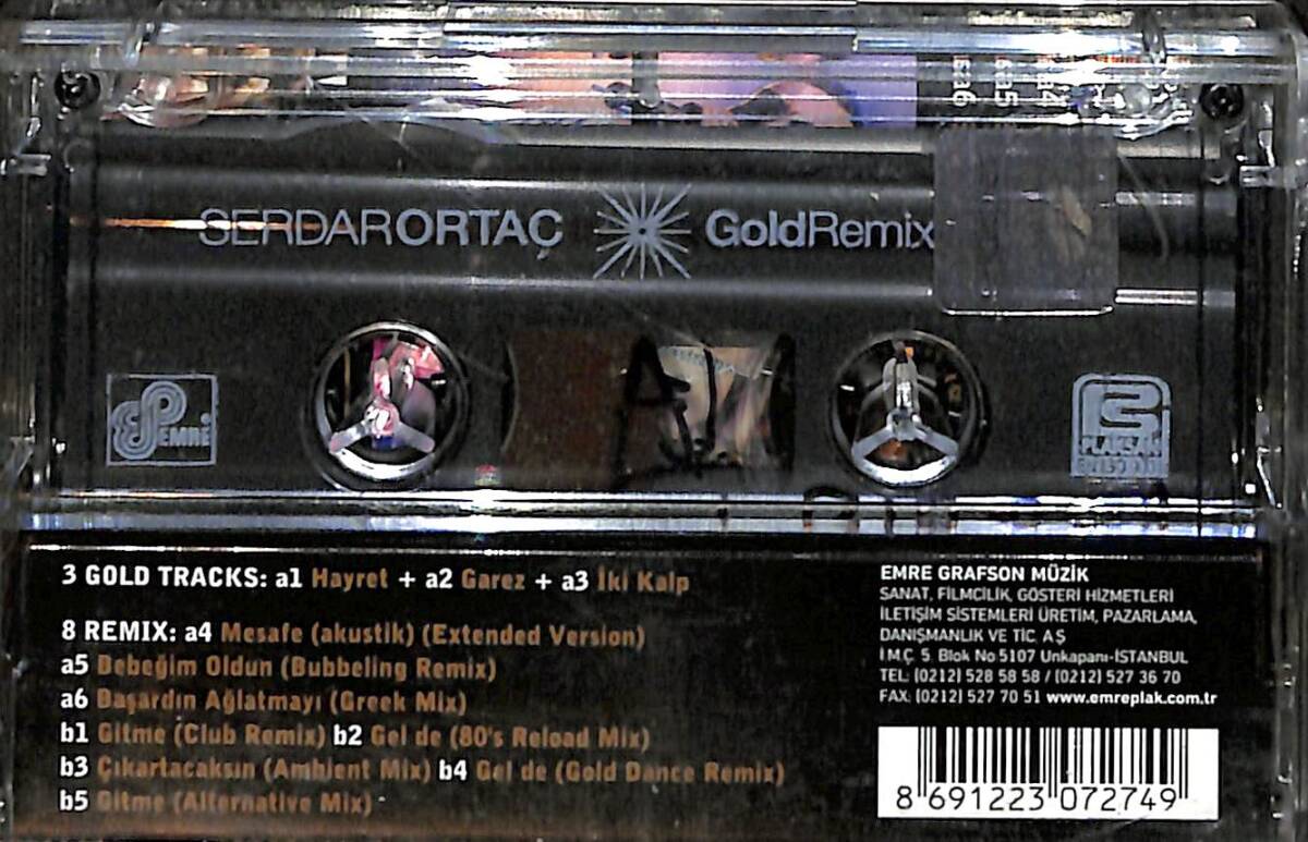 Serdar Ortaç - Gold Remix Kaset (İkinci El) KST26410 - 2