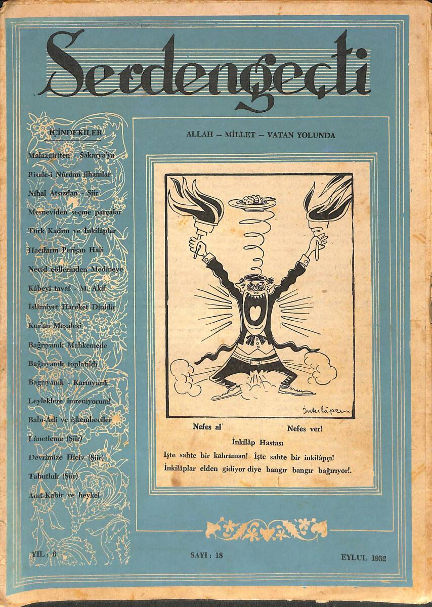 Serdengeçti Yıl:6 Sayı:18 - Eylül 1952 - Malazgirtten Sakarya'ya NDR88154 - 1
