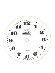 SERKISOF Masa Saati Kadranı Karton.109mm KDRN9 - Gökçekoleksiyon