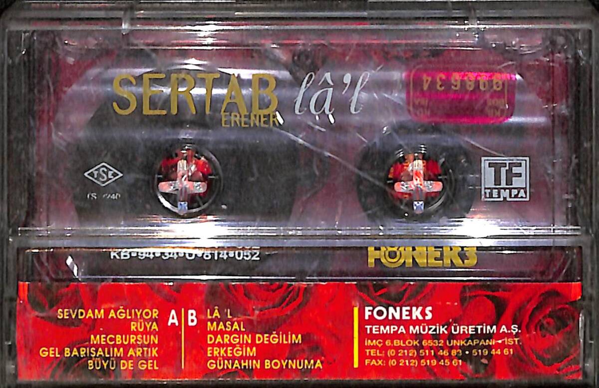 Sertab Erener - Lâl Orijinal Kaset (ikinci El) * Kırmızı Bandrol * KST30918 - 2