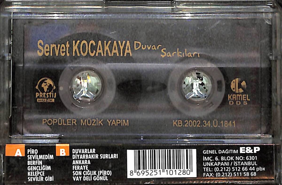 Servet Kocakaya - Duvar Şarkıları Kaset (İkinci El) KST26246 - 2