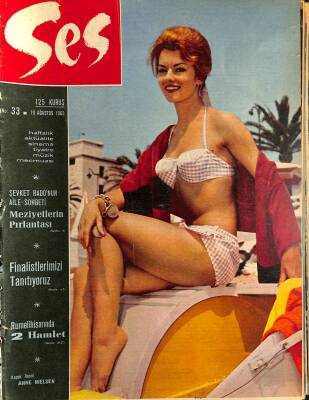 Ses Dergisi 10 Ağustos 1963 - Anne Nielsen, Elke Sommer, John Ford, Paul AnkaAva Gardner NDR84938 - 1
