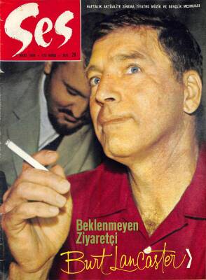Ses Dergisi 11 Mayıs 1968 Sayı 20 - Kapak Burt Lancaster, Kartal Tibet , İzzet Günay, Olinka Berova ve Brad Harris, Richard Burton NDR81386 - 1