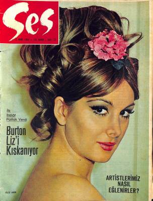 Ses Dergisi 12 Mart 1966 Sayı 11 - Kapak Filiz Akın, Elizabeth Taylor Ve Richard Burton, Fatma Girik, Sophia Loren Ve Marlon Brando Karşıkarşıya, Mick Jagger NDR81689 - 1