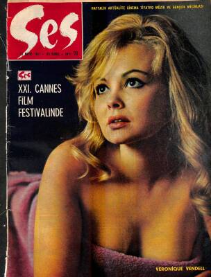 Ses Dergisi 13 Mayıs 1967 Sayı 20 - Kapak Veronique Vendell, Shirley Mc Laine, Zeki Müren, Elizabeth Taylor, Semiramis Pekkan Posteri NDR81415 - 1
