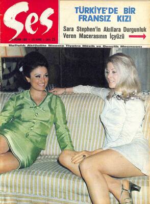 Ses Dergisi 15 Haziran 1968 Sayı 25 - Kartal Tibet, Brigitte Bardot, Öztürk Serengil, Jean Paul Belmondo ve Fatma Girik Posteri, Charles Bronson, Paul Newman NDR81410 - 1