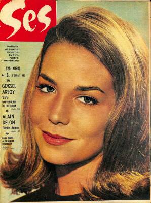Ses Dergisi 16 Şubat 1963 - Sammy Davis, Elizabeth Taylor, Tony Curtis, Brigitte Bardot, Alain Delon NDR84956 - 1