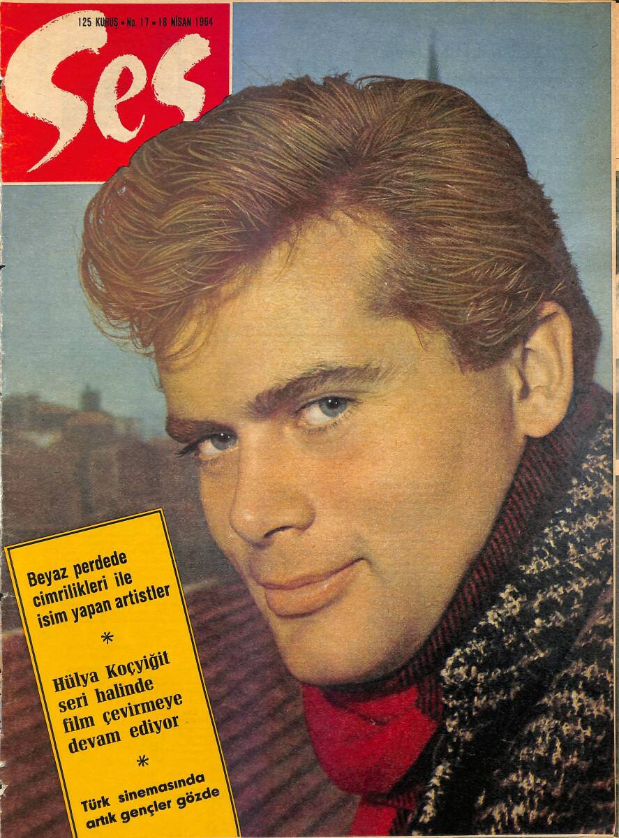 Ses Dergisi 18 Nisan 1964 Sayı : 17 - Kapak : Tamer Yiğit - Hülya Koçyiğit Seri Halinde Film Çevirmeye Devam Ediyor NDR90801 - 1