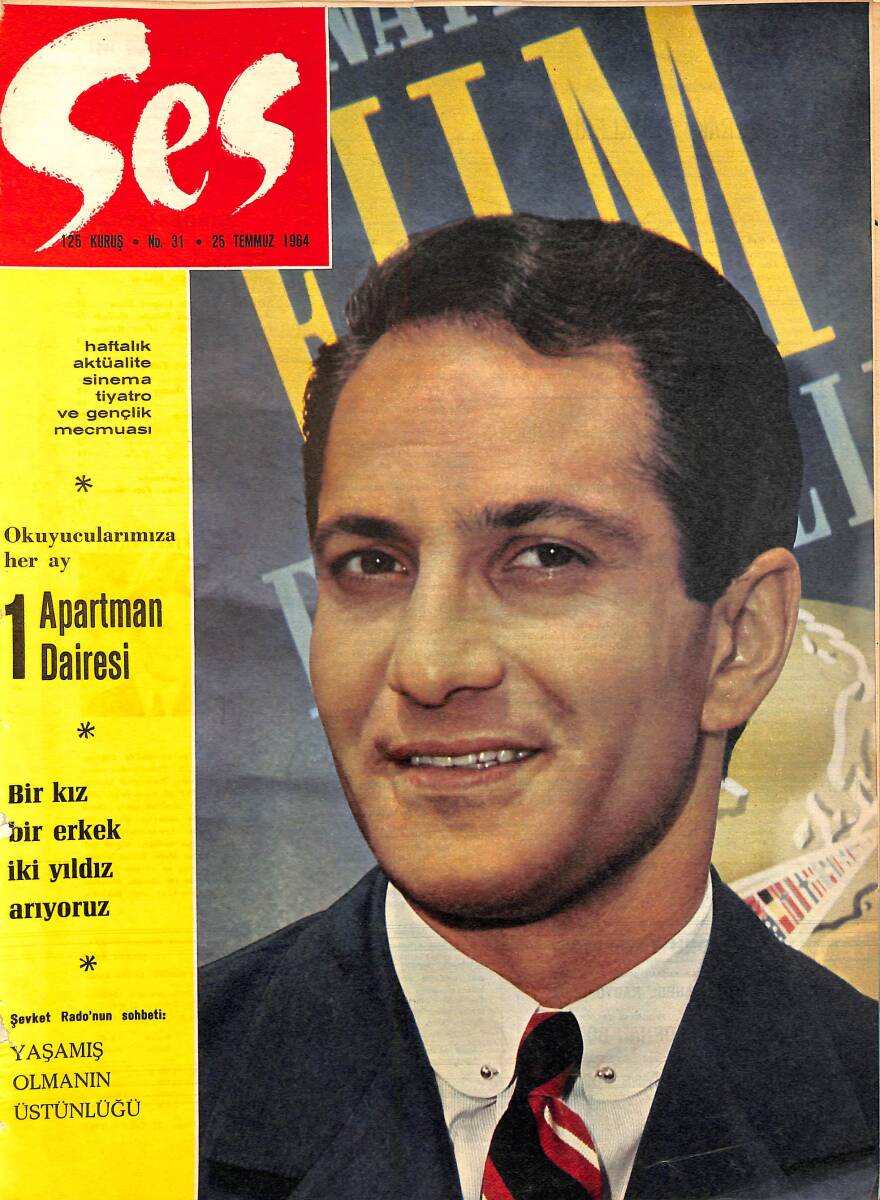 Ses Dergisi 25 Temmuz 1964 Sayı: 31 - Erol Taş Ve Turgut Özatay Kıyasıya Dövüştüler - Ulvi Doğan Berlin Festivalinde Şöhretlerle NDR96188 - 1