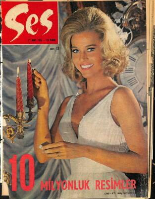 SES DERGİSİ 27 MART 1965 SAYI 13 - KAPAK JANE FONDA, EVRİM FER, ESEN PÜSKÜLLÜ, MİNİ POSTER İZZET GÜNAY NDR78693 - 1