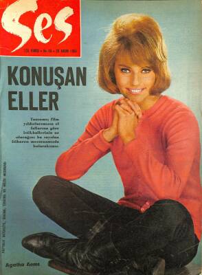 Ses Dergisi 28 Kasım 1964 - Agatha Aems, Türkan Şoray, Alain Delon, Ava Gardner NDR84883 - 1
