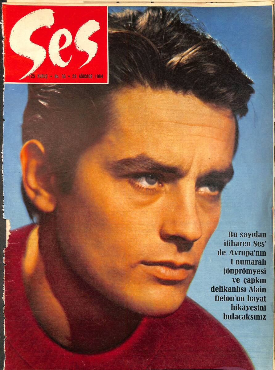 Ses Dergisi 29 Ağustos 1964 Sayı: 36 - Süreyya'nın Kaderi - Muhteşem Alain NDR96189 - 1