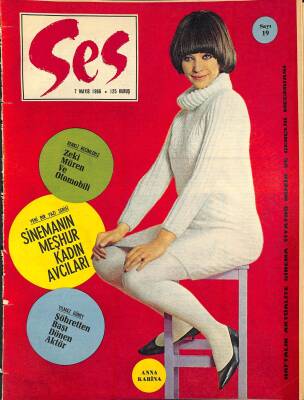 Ses Dergisi 7 Mayıs 1966 Sayı 19 - Marcello Mastroianni, Leslie Caron, Artistler Ve Otomobilleri Zeki Müren, Marilu Tolo NDR81698 - 1