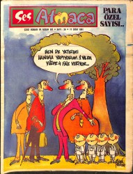 Ses Dergisi Atmaca Çizgi Roman Ve Mizah Eki Sayı 36 - 17 Ekim 1981 NDR89876 - Gökçekoleksiyon