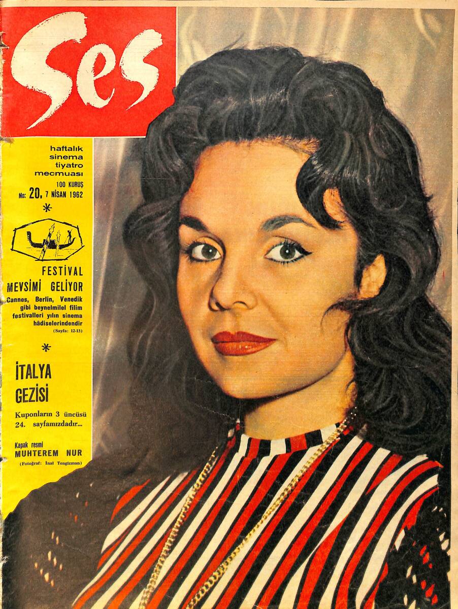 Ses Dergisi Sayı 20 / 7 Nisan 1962 - Françoise Brion - Susannah York - Charles Aznavour - Belgin Doruk İle Zeki Müren NDR90562 - 1