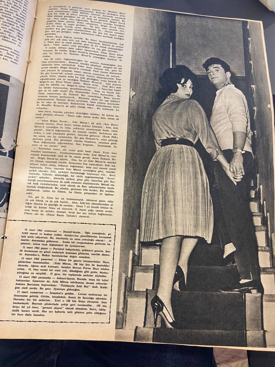 Ses Dergisi Sayı 20 / 7 Nisan 1962 - Françoise Brion - Susannah York - Charles Aznavour - Belgin Doruk İle Zeki Müren NDR90562 - 3