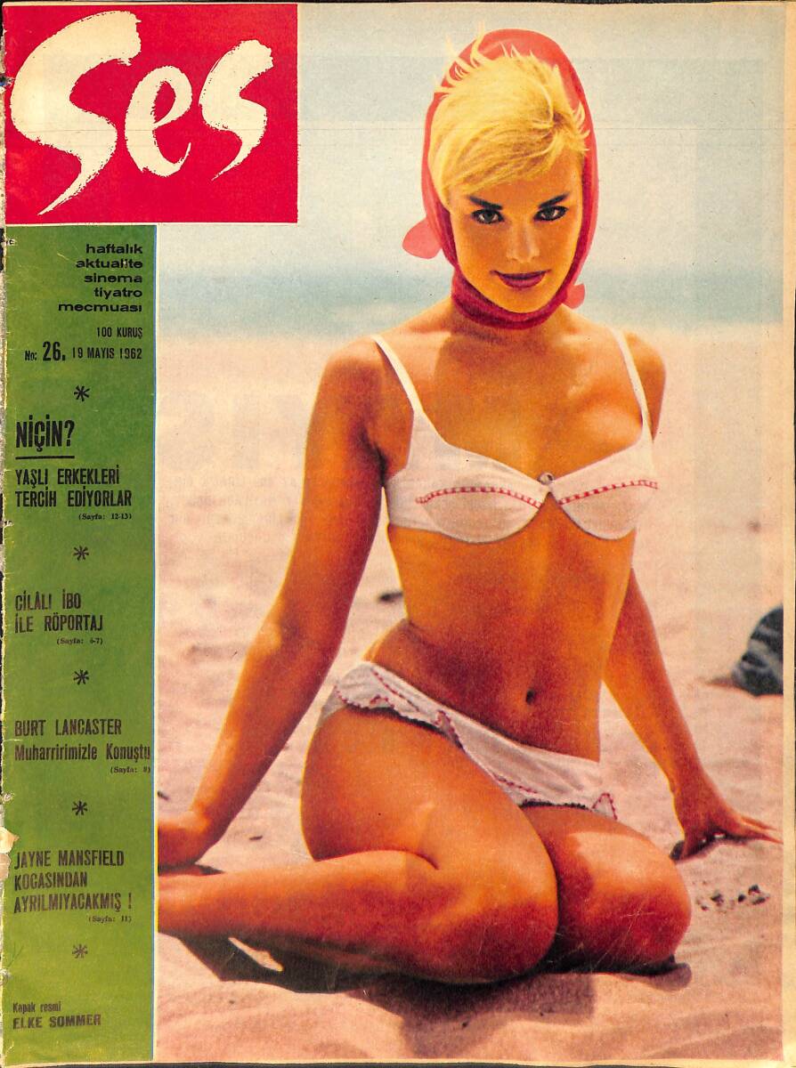 Ses Dergisi Sayı 26 / 19 Mayıs 1962 - Sophia Loren ve Carlo Ponti - Cilalı İbo İle Röportaj NDR90567 - 1