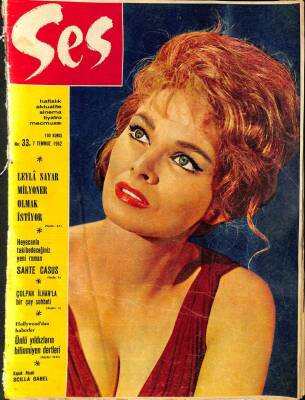Ses Dergisi Sayı 337 Temmuz 1962-Kapak Scilla Gabel - Ankara Ve İstanbul`un 4 Tiyatro Sanatçısı Özant Gürsoy, Ayten Kaçmaz, Nedret Güvenç, Gülgun Kutlu NDR68708 - 1