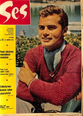 Ses Dergisi Sayı31 23 Haziran 1962 Jerry Lewis, Memduh Ün, Göksel Arsoy, Maria Schell, Güler Ersoy NDR68751 - 1