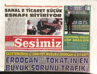 Sesimiz Gazetesi 16 Ağustos 2021 - Başkan Şükrü Sargından İmamoğluna Ziyaret GZ125094 - 1