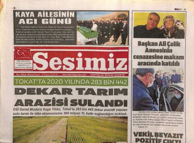 Sesimiz Gazetesi 16 Kasım 2020 - Metin Polat Tekrar Aday Olmayacağını Duyurdu - Dekar Tarım Arazisi Sulandı GZ125074 - 1