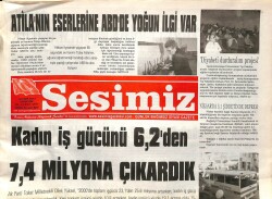 Sesimiz Gazetesi 18 Ekim 2012 - Atilanın Eserlerine ABDde Yoğun İlgi Var GZ70223 - 2