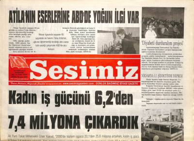 Sesimiz Gazetesi 18 Ekim 2012 - Niksarda 3,1 Şiddetinde Deprem GZ70390 - 2