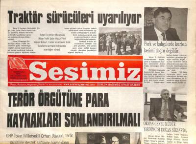 Sesimiz Gazetesi 19 Ekim 2012 - Terör Örgütüne Para Kaynakları Sonlandırılmalı GZ70389 - 2
