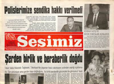 Sesimiz Gazetesi 20 Ekim 2012 - Polislerimize Sendika Hakkı Verilmeli GZ70231 - 2