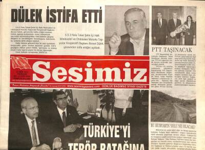 Sesimiz Gazetesi 22 Ekim 2012 - Dülek İstifa Etti GZ79920 - 1