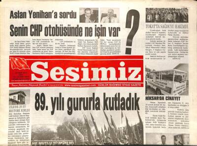 Sesimiz Gazetesi 30 Ekim 2012 - Cumhuriyetin Kuruluşunun 89. Yıl Dönümü GZ79922 - 1