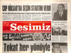 Sesimiz Gazetesi 31 Ekim 2012 - CHP Niksarda Seçim Startını Verdi GZ70397 - 2