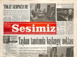 Sesimiz Gazetesi 8 Ekim 2012 - Taşhan Tanıtımda Başlangıç Noktası GZ70212 - 1