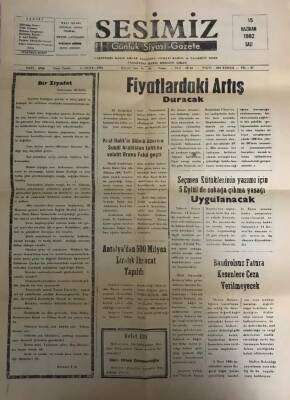 Sesimiz Günlük Siyasi Gazete 15 Haziran 1962-Seçmen Kütüklerinin Yazımı İçin 5 Eylülde Sokağa Çıkma Yasağı Uygulanacak GZ44971 - 2