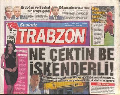 Sesimiz Trabzon Gazetesi 11 Haziran 2015 - Mbia Trabzona Hayırlı Olsun - Organize Sanayi İstihdam Kapısıdır GZ124508 - 1