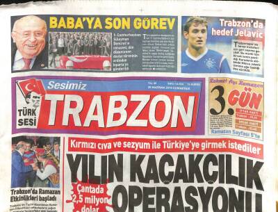 Sesimiz Trabzon Gazetesi 20 Haziran 2015 - Demirel , Meclisten Şapkasıyla Uğurlandı GZ100690 - 2