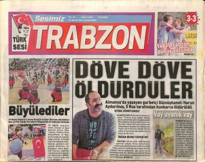 Sesimiz Trabzon Gazetesi 20 Mayıs 2015 - Arsine Antik Kent Kazandırılacak GZ116593 - 1